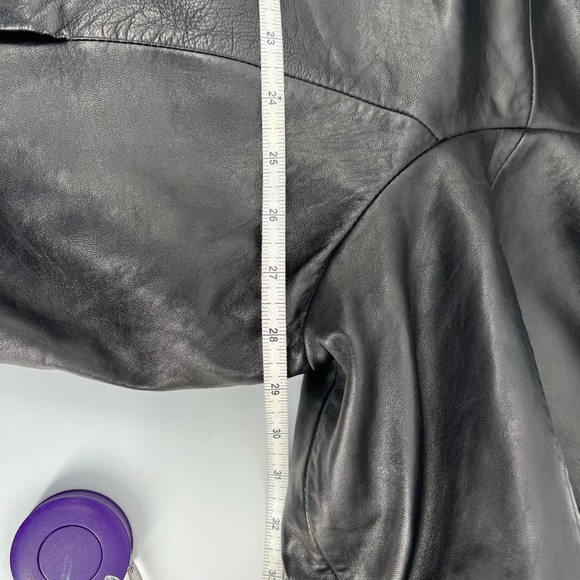 Wilsons Leather Pelle Studio Black Jacket Men 2X Thinsulate Lined Y2K Zip Coat - Picture 6 of 16